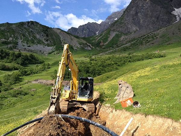 Photo d'un terrassement en montagne - PASCAL OUVRIER-BUFFET TP
